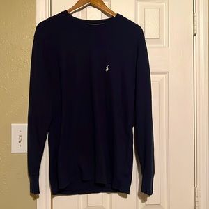 Men’s Blue Polo Knit Thermal